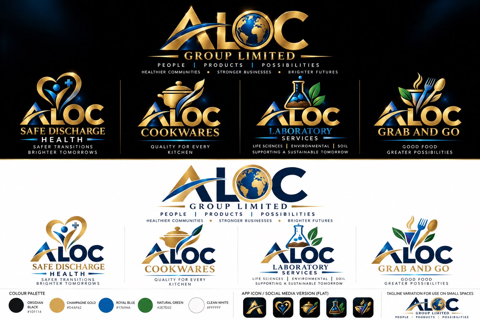 Aloc Group Limited brand identity and business divisions
